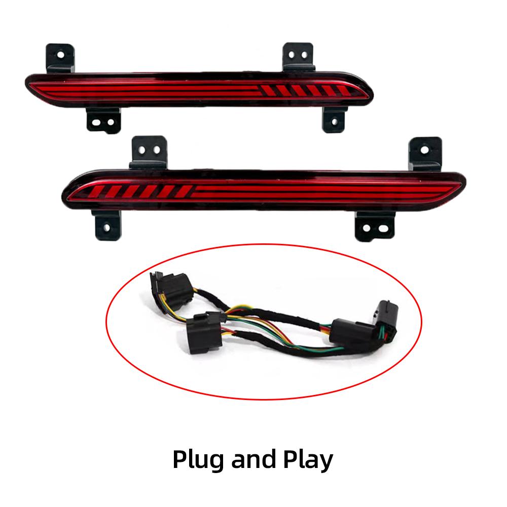 2PCS Car LED Rear Lights For Great wall Haval F7 F7X Turn Signal Reflector Bumper Lamp Brake Light Fog light Foglamp