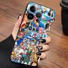 Черный Мягкий Чехол для Телефона для iPhone 13 12 11 17 Pro Max XS XR 17Air 15 16 14 Plus 7 8 One Piece Луффи Дьявольский Фрукт Зоро