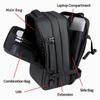 Travel Laptop Backpack Men 17 Inch Multi Pocket Expandable Backpack Waterproof USB School Backpack Business Bag