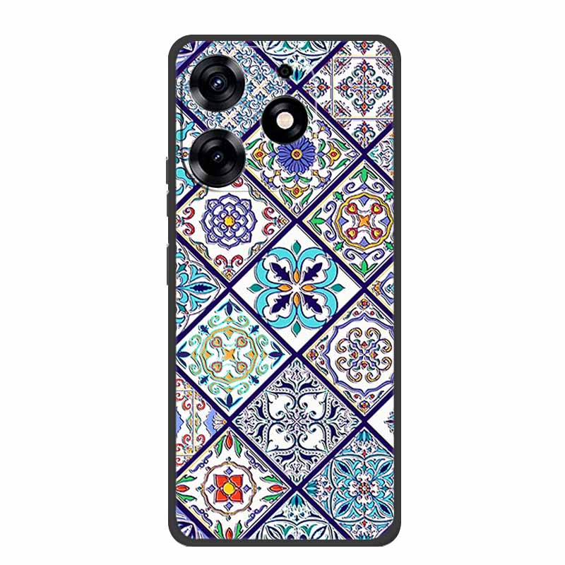 3D Emboss Case For Realme C61 Phone Case Relief Flowers Shockproof Silicone Soft Coque For Realme C61 Back Cover Case RealmeC61