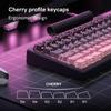 98-Key Contour Keycaps, 4.0 Cherry Profile, Side Engraving (Pink)