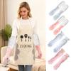 Waterproof Housework Cleaning Gloves and Can Wipe Hands Apron Set Kitchen Cleaning Latex Winter Warm Dishwashing Laundry Gloves