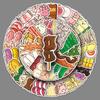 50 Skewers Graffiti Stickers Cartoon Creative Kanto Cooking Food Decorative Water Cup Guka Mobile Phone Case Stickers