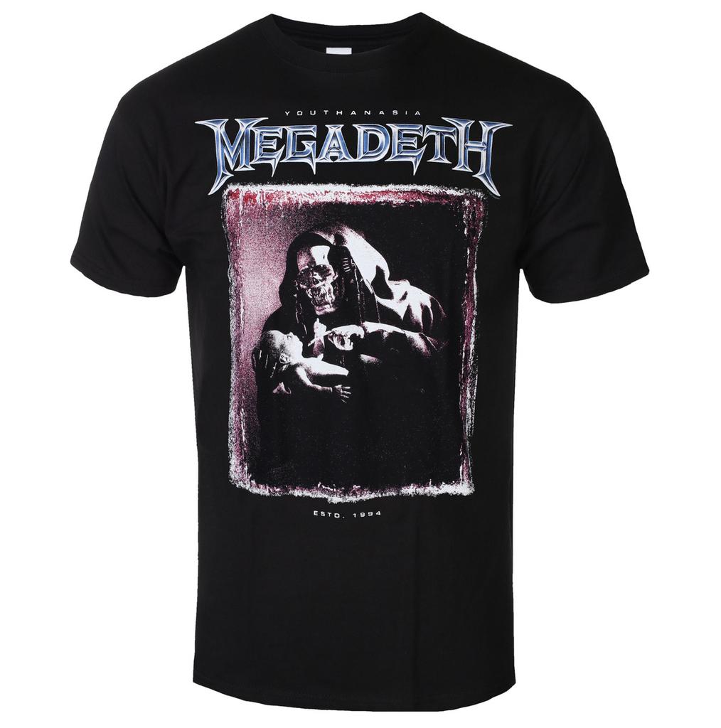Yk Megadeth Graphic Cotton Tshirt Unisex Summer Short Sleeve Fashion Brand Tee Luxury Casual Vintage Tees