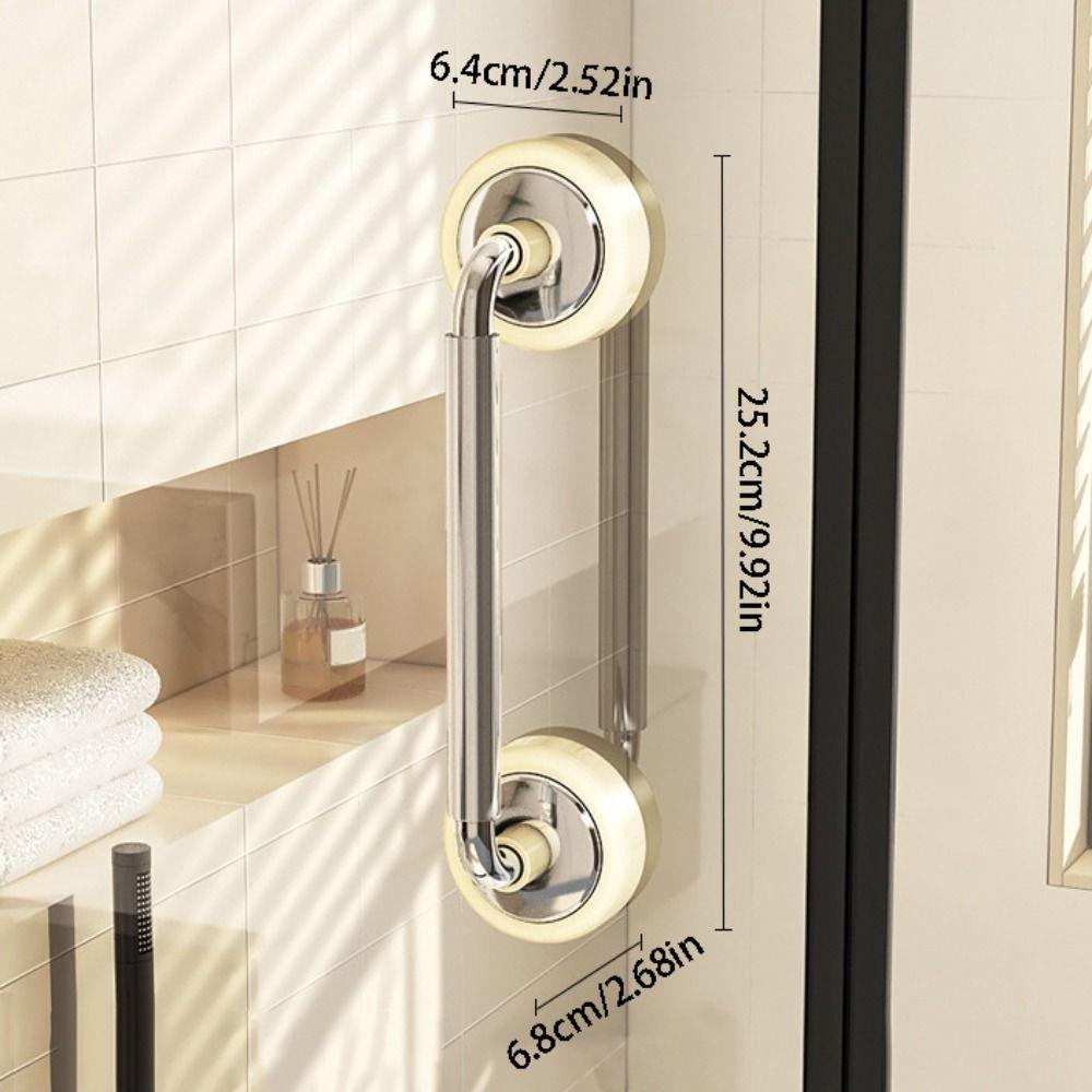 Anti-slip Suction Cup Door Handle Removable Wardrobe Door Handle Glass Door Handrail  Bathtubs