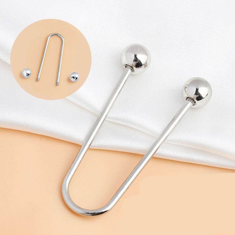 Pearl U-shaped Double Head Brooch Zinc Zinc Alloy Clothing Accessories Women