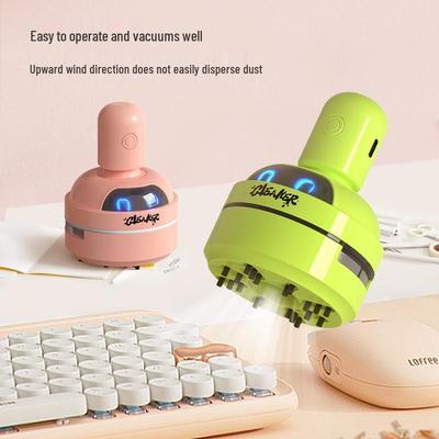 Мини-настольный пылесос с USB-подзарядкой для стружки от ластика и обрывков бумаги, идеально подходит для учеников начальной школы.