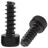 Винт самонарезающий с шестигранной головкой M3/M4/M5 HB черный - Класс 8.8 с плоским концом