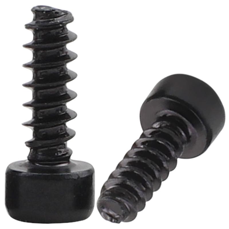 Винт самонарезающий с шестигранной головкой M3/M4/M5 HB черный - Класс 8.8 с плоским концом