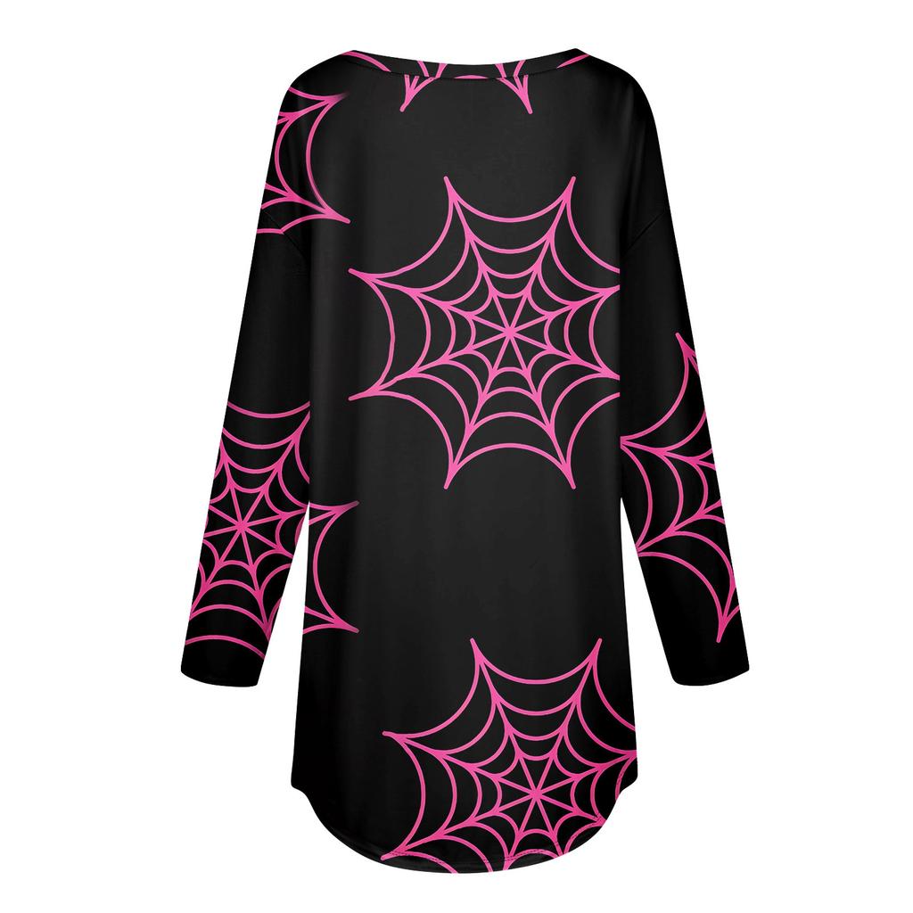 Tee Shirts For Women Fall Casual Long Sleeve Shirts Sweatshirt Halloween Printing Top Pullover