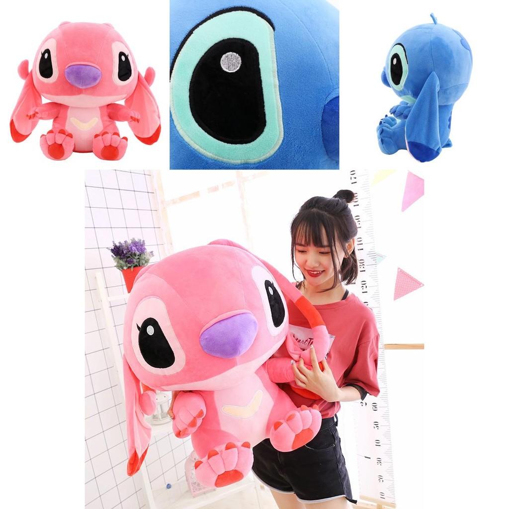 Large Cuddly Soft Disney Lilo Stitch Stitch Angel Plush Toy