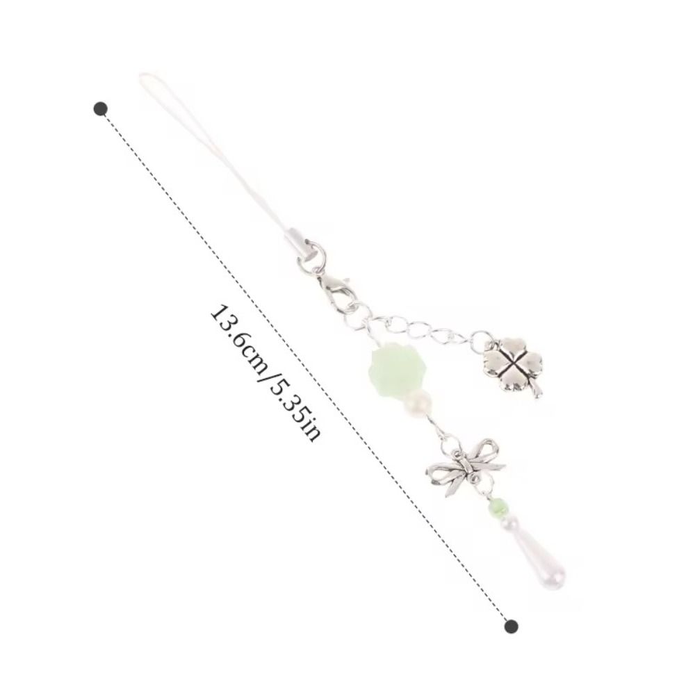 Ремешок на запястье Клеверы Телефон Цепочка Сумка Украшение Y2K Шнурок Бусины Телефон Подвеска Ювелирные Изделия Gfit