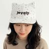 Girly Cat Ears Baseball Cap Kawaii Cute Peaked Cap Foldable Star Pattern Baseball Hat  Woman Girls