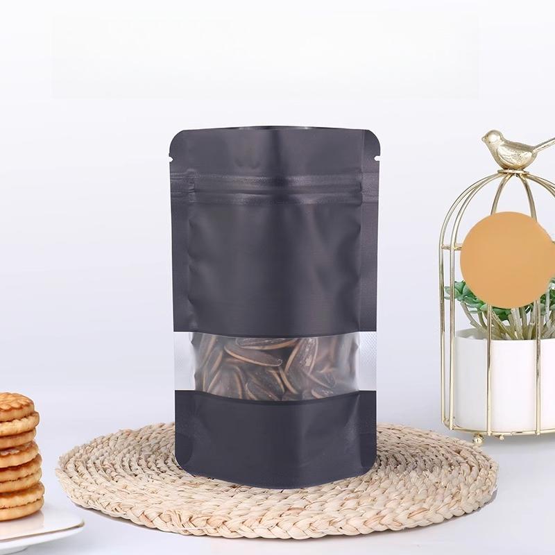 Окно Независимый Пакет из Алюминиевой Фольги с Запайкой, Цветной Влагостойкий и Светонепроницаемый Пакет для Упаковки Цветочного Чая и Орехов, Пакеты для Запайки Конфет и Снеков