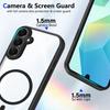 KEYSION Прозрачный магнитный чехол для телефона Samsung A56 5G A36 A26 5G Силикон+ПК HD Clear Ударопрочный чехол для Galaxy A16 4G 5G