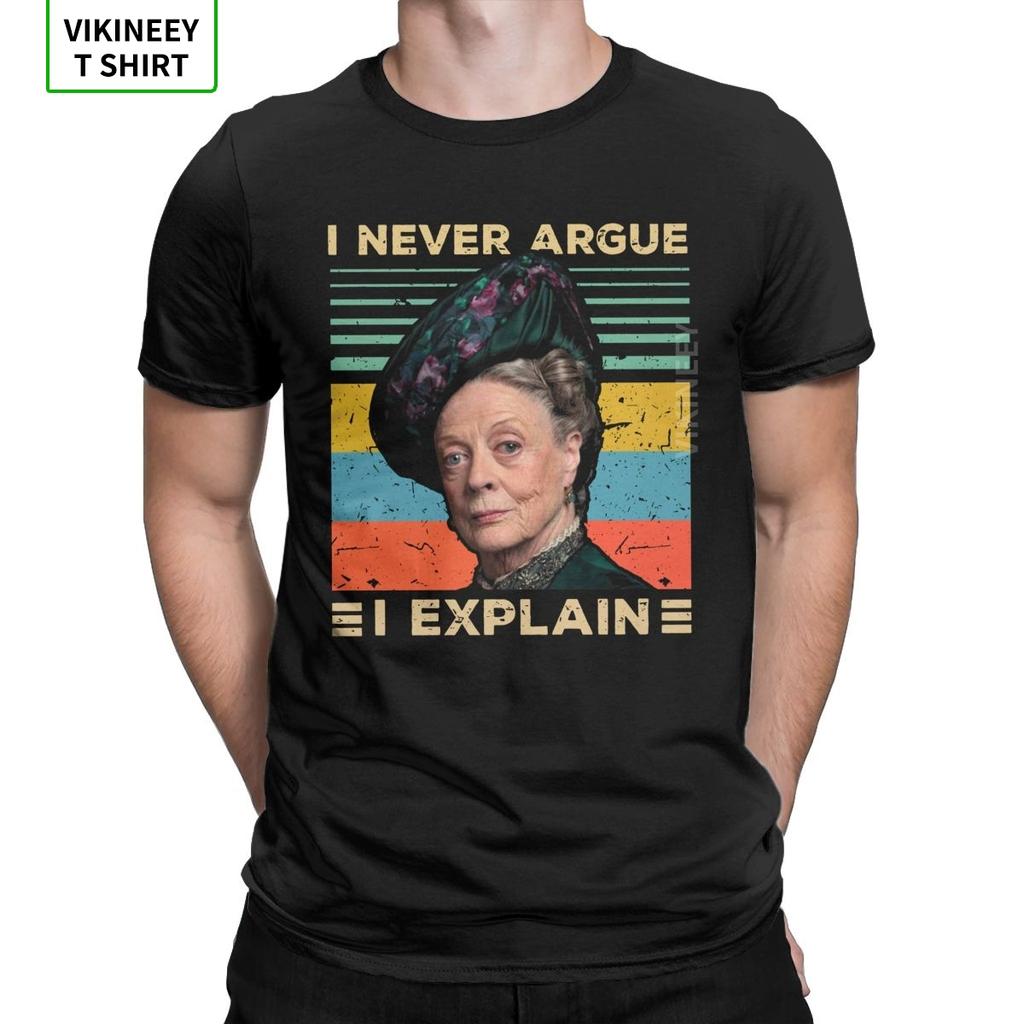 Men Downton Abbey Violet Crawley T Shirt Dowager Maggie England London Smith Cotton Tops Short Sleeve Tees Plus Size TShirts