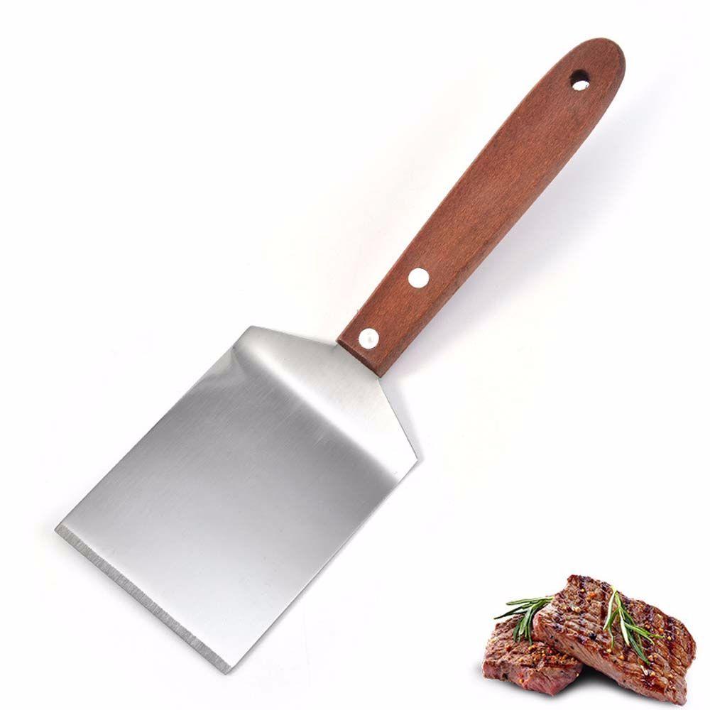 Stainless Steel Pancake Fried Baking Fish Spatula Kitchen Accessories BBQ Shovel Cooking Turner