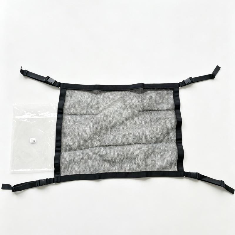 Universal Car Roof Storage Net with Reinforced Straps