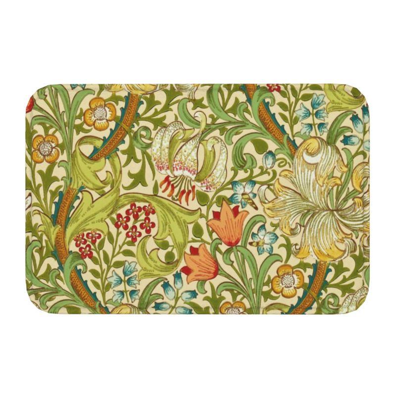 Пользовательский узор William Morris Compton Floral Art Nouveau коврик для двери ванной коврик для пола текстильный узор туалетный коврик коврик для ног