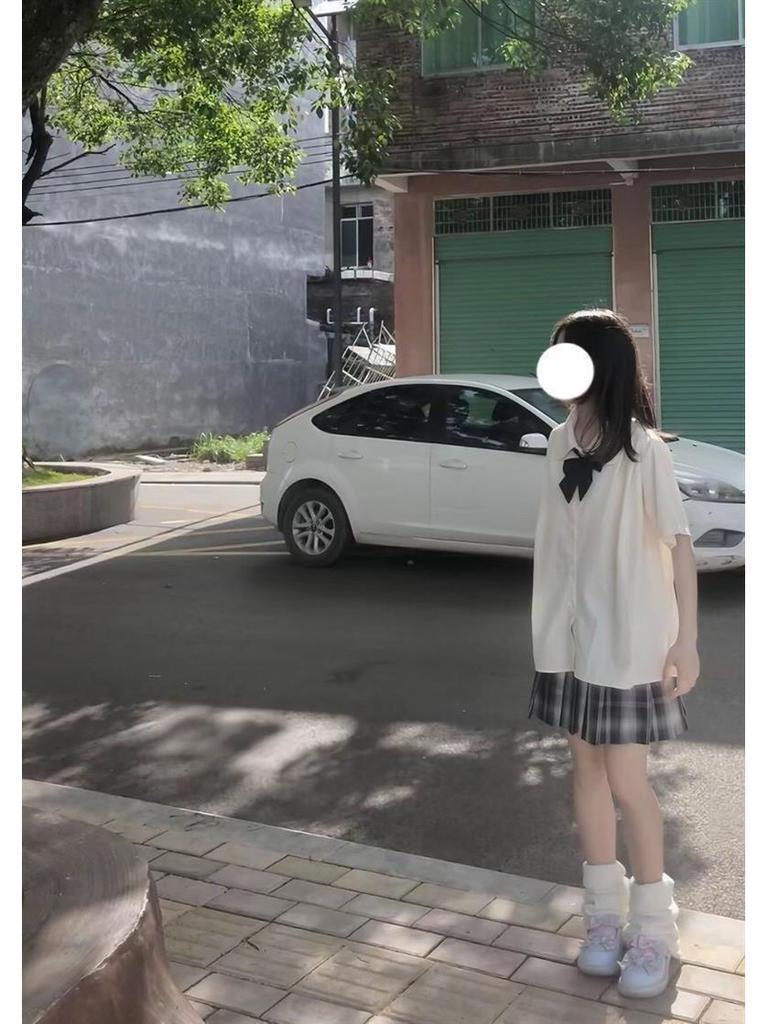 Academy Style Japanese School Uniform Set with Cute Peter Pan Collar