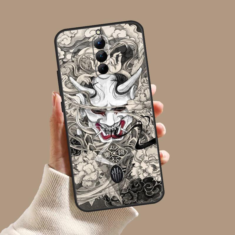Чехол-маска Они Самурая для ZTE Nubia Red Magic 11 9S 8S 8 9 10 10S Pro Plus 6 7 6S 7S Pro 5G 6R 10 Air