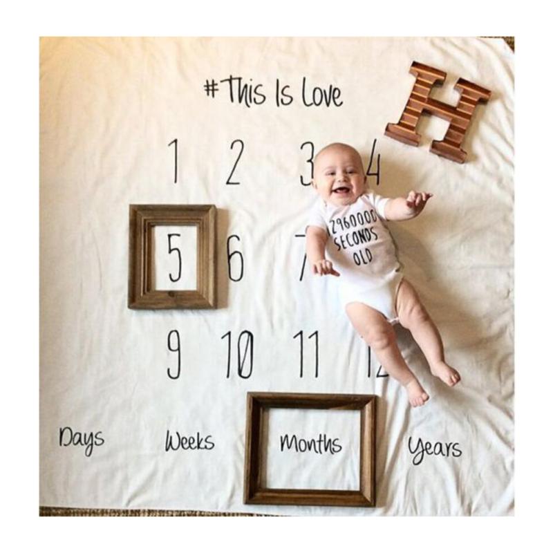 Горячий! Ткань для детской фотографии, одеяло для ежемесячного роста, реквизит для фотосъемки, фон