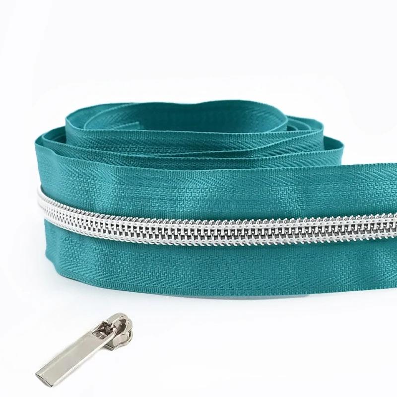 1/2/3/4/5 метров 5# нейлоновые молниевые ленты со слайдерами спиральные молнии сумка кошелек карман пуллеры для молний головка набор для ремонта швейные аксессуары