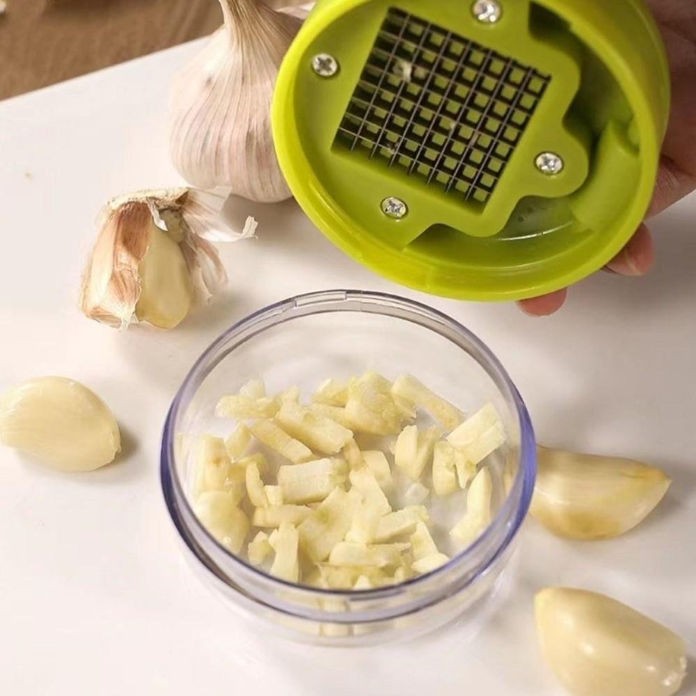 with Storage Case Mini Garlic Press Manual Ginger Masher Multi-functional Garlic Crusher  Food Prep