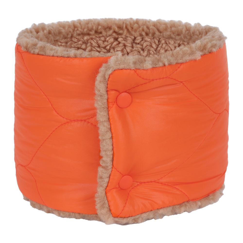 Зимний утолщенный теплый пуховый женский флисовый нагрудник из ягненка с защитой шеи