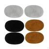 3 Pairs Sew On Suede Oval Elbow Knee Patches for Sweater Repair Crafts Light Tan