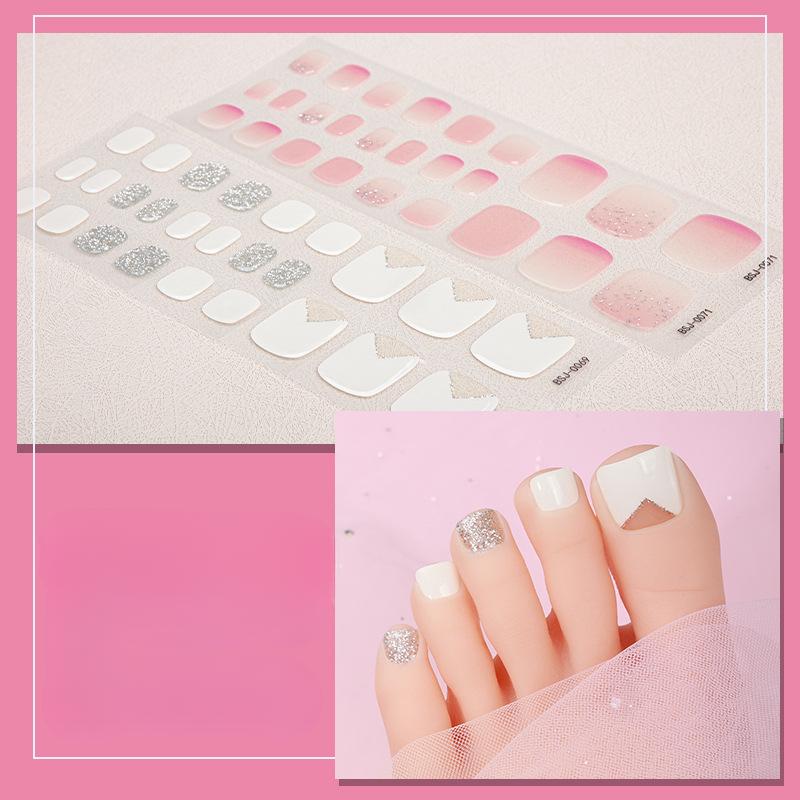 Semi-cured Gel Nail Stickers Toe Whitening Semi-baked Gel Nail Stickers