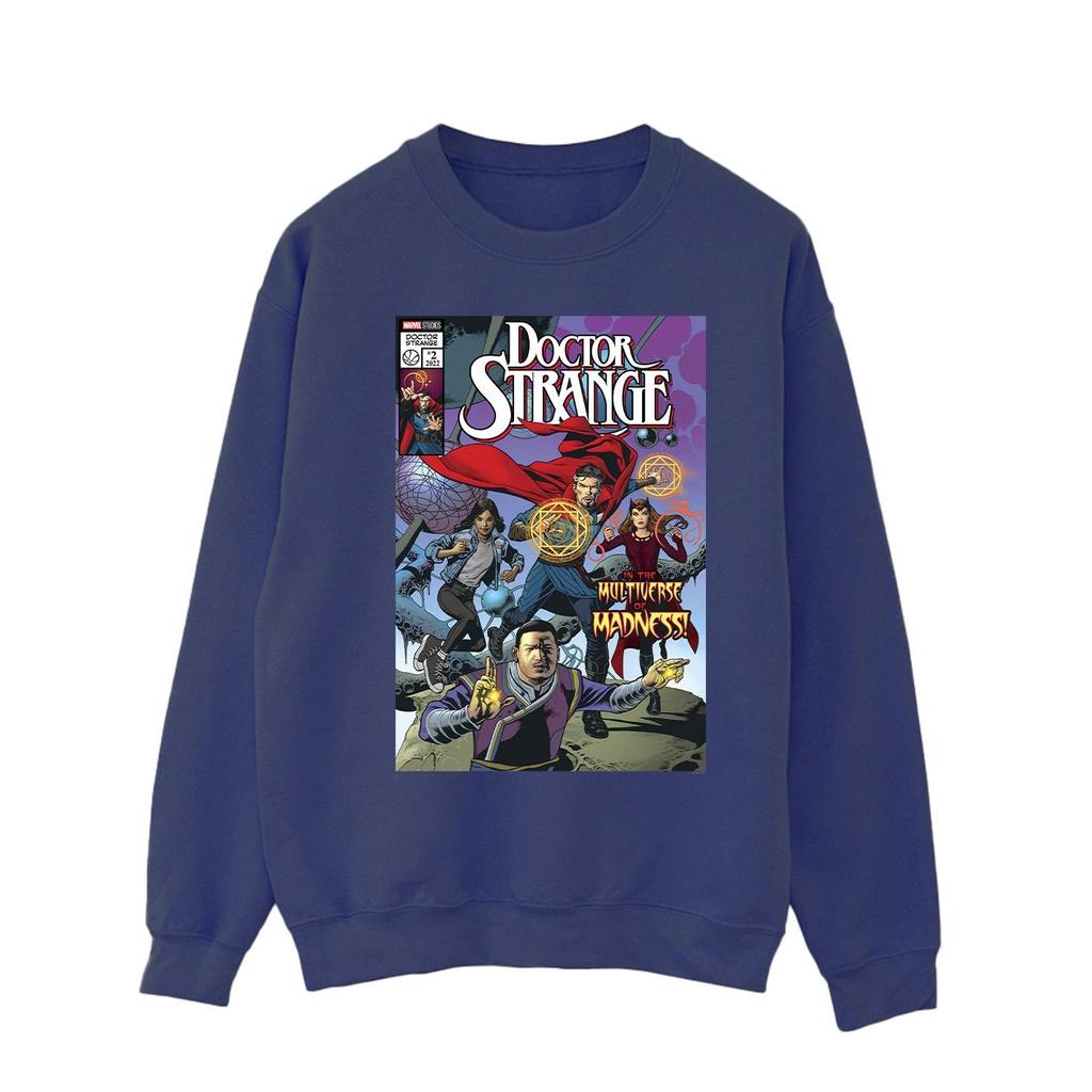 Marvel Mens Doctor Strange Comic Circles Sweatshirt