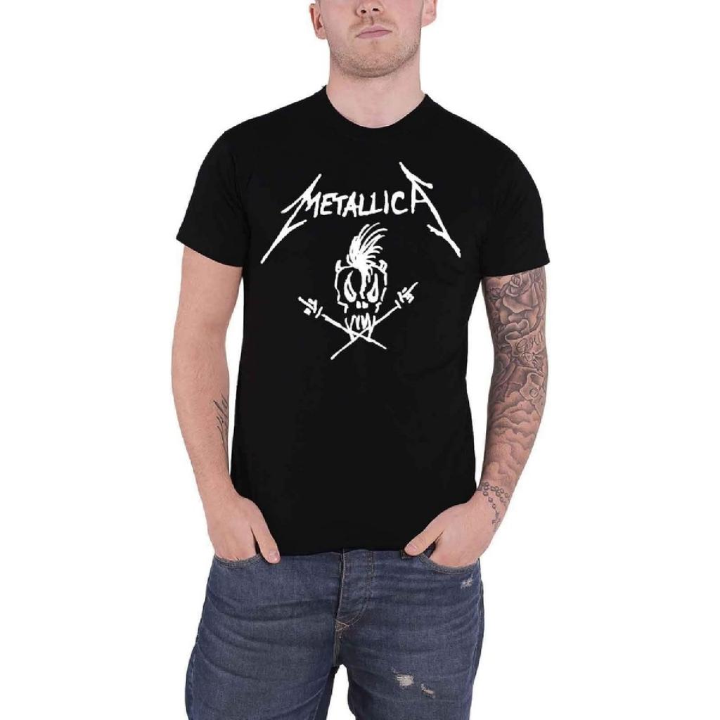 Футболка METALLICA Оригинальная Пугающий Парень Логотип Группы Новая Официальная Мужская Черная Размер M