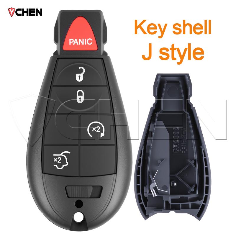 Чехол для корпуса ключа для Chrysler Town Country, Jeep Grand Cherokee, Dodge Journey, Ram Charger, Caravan, Magnum, Корпус ключа