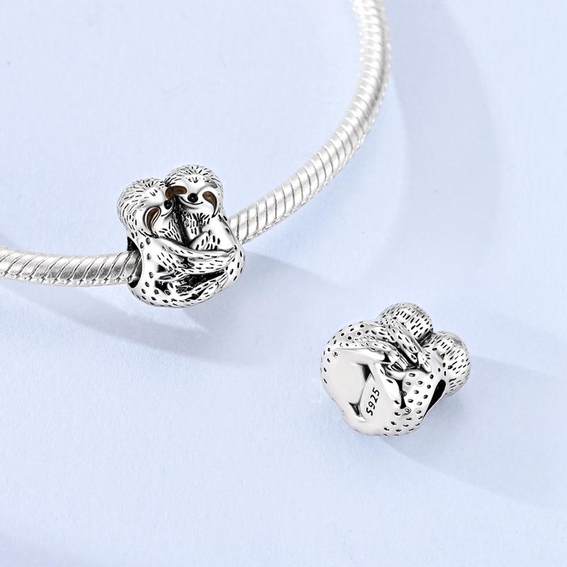 Original 925 Sterling Silver Charms Bead Heart Cat Dog Balloon Bead Fit Original Bracelet For Women DIY Accessories Jewelry Gift