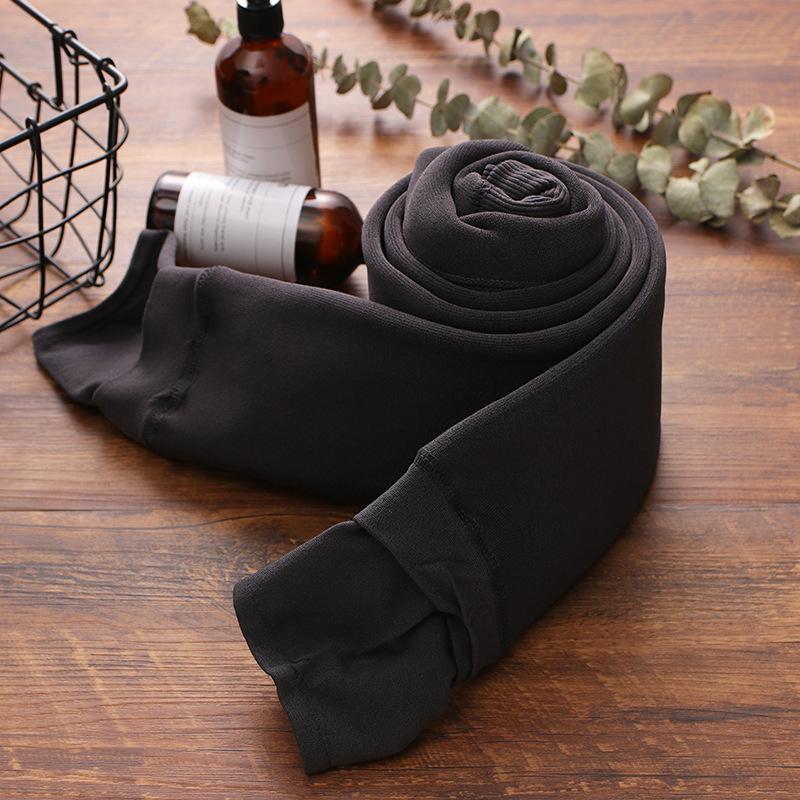 Женские осенне-зимние бархатные толстые однотонные теплые леггинсы с обнаженными ногами, артефактная верхняя одежда