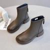 Autumn Winter Ankle Boots Women Britain Retro Round Toe Fashion Chelsea Boots Female New Low Heels Platform Shoes Botas De Mujer