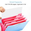 A4 Multi-Layer Folder Dutton File Bag File Bag Candy Color Five Grid Organ Bag Large Capacity Korean Simple Office Stationery