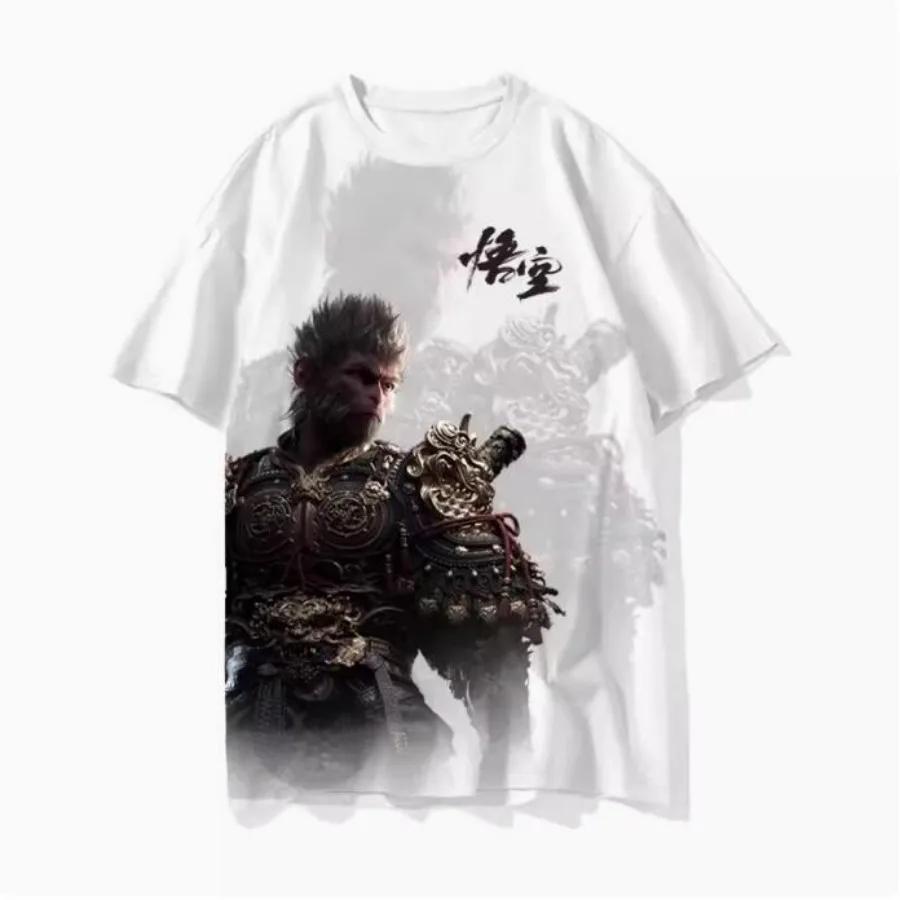 Футболки WuKong Game 3D Print Streetwear Мужская Женская мода Oversize футболка с коротким рукавом Детские футболки Топы Мужская одежда