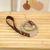 MAISON DE MIU Running Mate Leather&Webbing Lead_Wine/Ivory