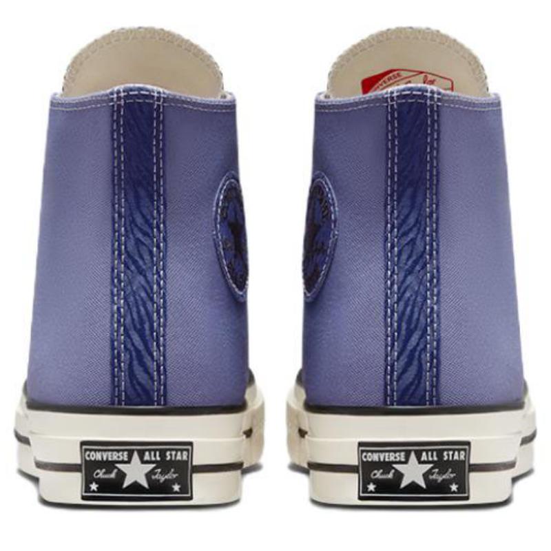 Converse Трендовые легкие парусиновые кеды с высоким верхом 1970-х годов, унисекс, 'Сланцевый лиловый'