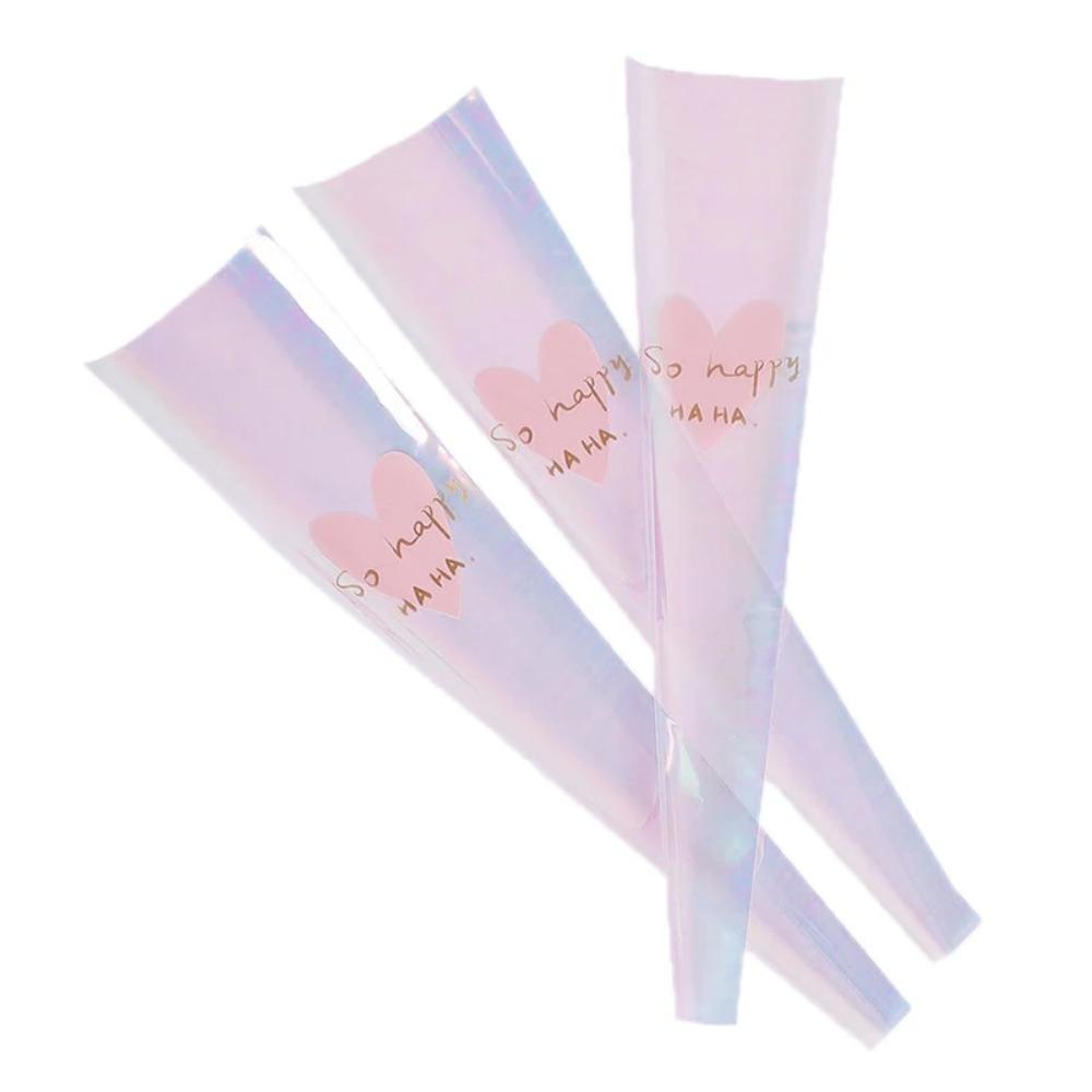 50 шт. Водонепроницаемые пакеты для упаковки букетов, пластиковые рукава для роз, пакет для упаковки цветов, цветочная упаковка