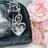 Милая бабочка в форме сердца складное зеркало брелок Y2K модный металлический брелок автомобильный держатель для ключей сумка подвеска украшение для девушки подарок