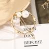 5cm Hollow Hairpin Twisted Glossy Round Hairpin Matte Gold Pearl Hair Clip Ladies Party Elegant Styling Hair Clip Headwear
