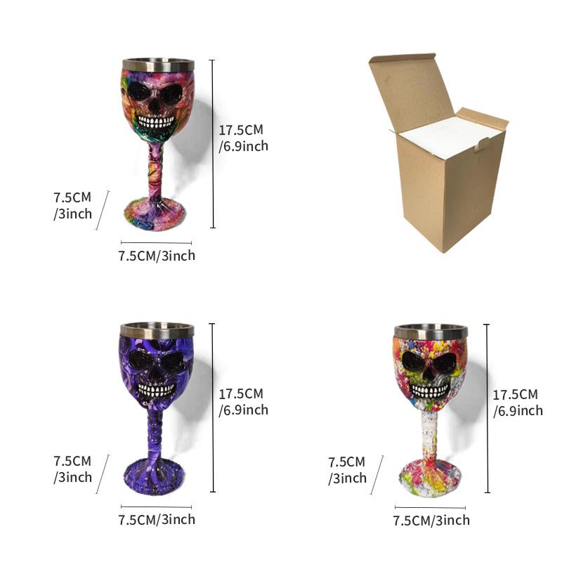 2025 Новый Кубок-череп Граффити Статуэтка Орнамент Ретро Коготь Абстрактная Скульптура статуэтка Подарок на Хэллоуин Домашний декор