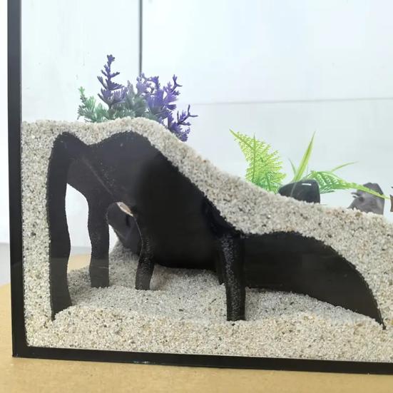 Аквариумная угловая пещера Мангровое дерево Укрытие для рыб под гравием Пещера Декор для аквариума Укрытие для питомцев для рыб, креветок, сомов, кули-лоахов