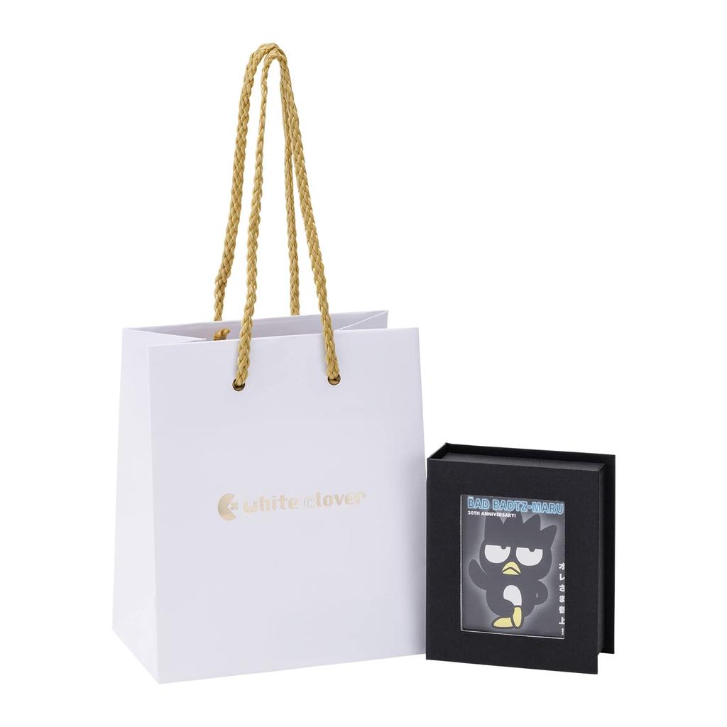 White Clover Badtz-Maru Sanrio Characters Ear Cuff, Smoked Silver 925, SABB30-E002SV