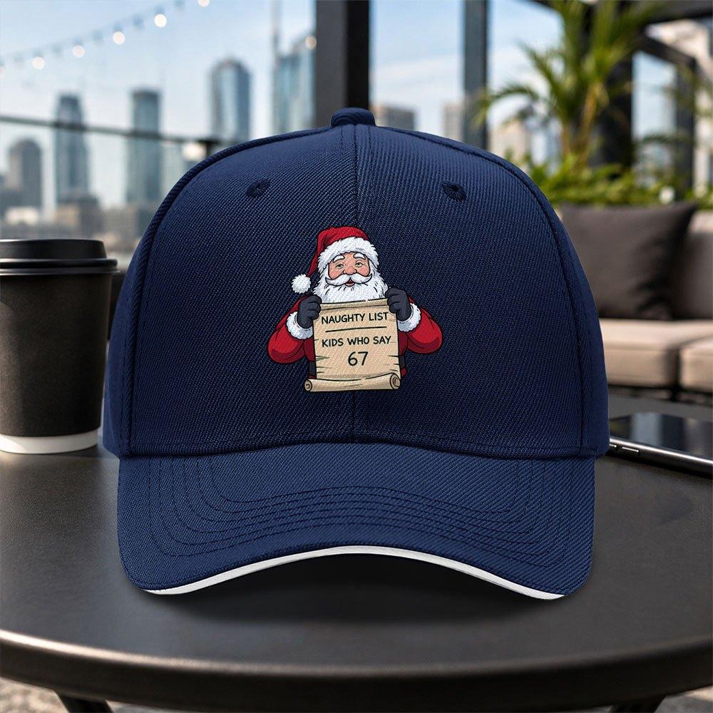 1pc New Santa Claus Printed Adjustable Baseball Cap Lightweight Printed Craft Womens Hat Trendy Mens Cap For Sports Enthusia