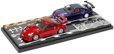MODELER'S 1/64 Набор Initial D Том 4 Рюдзи Икеда Fairlady Z (Z33) и Хироя Окуяма Сильвия (С15) Готовый продукт MD64204