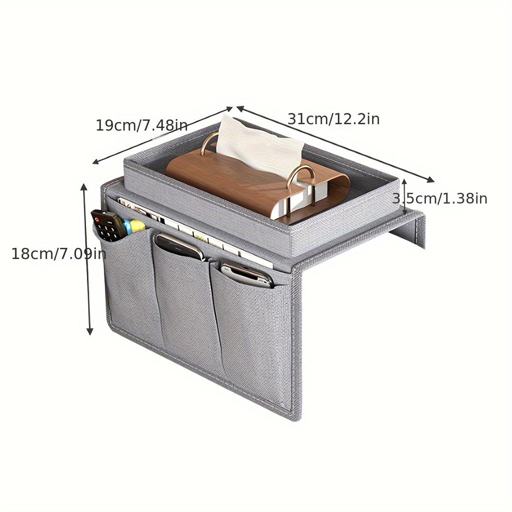 Сумка для хранения дивана с несколькими карманами, универсальный однотонный органайзер, сумка для домашних мелочей